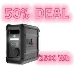 BMZ POWER2GO LIFE 2,5kW Powerstation with 0% VAT according to §12 Abs. 3 UstG
