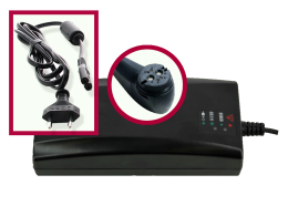 Charger Derby Cycle Li-Ion 42V 4A plug 90° Rosenberger