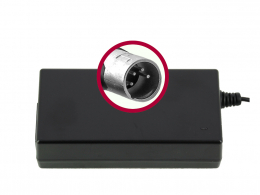 Charger BMZ Li-Ion 42V 2A plug XLR 4pin 20650-3
