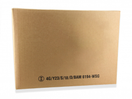 Dangerous goods box for six batteries