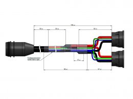 Kabelsatz Adapterkabel USB2CAN Rosenberger 36982-4