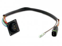 Kabelsatz Brose Akku Anschlusskabel Eukutec AS auf Rosenberger mit Wake 420mm 23993-23